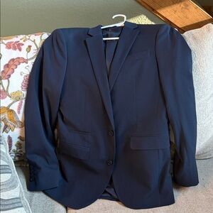 J FERRAR Slim Beautiful Navy 36R Men's Suit Jacket - Sport Coat - Blazer